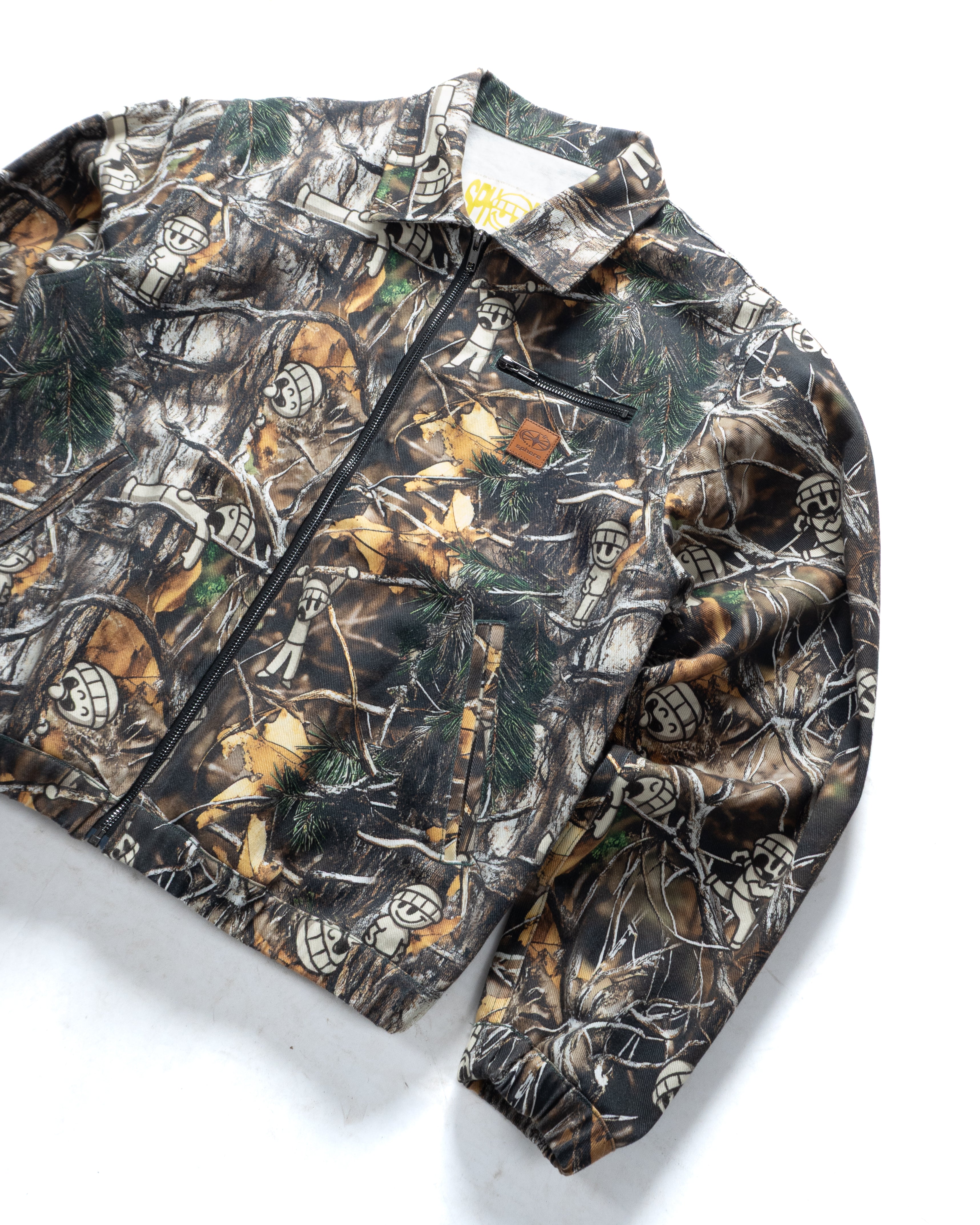 Veste camouflage forest Triple Sphere vue profil coupe workwear streetwear