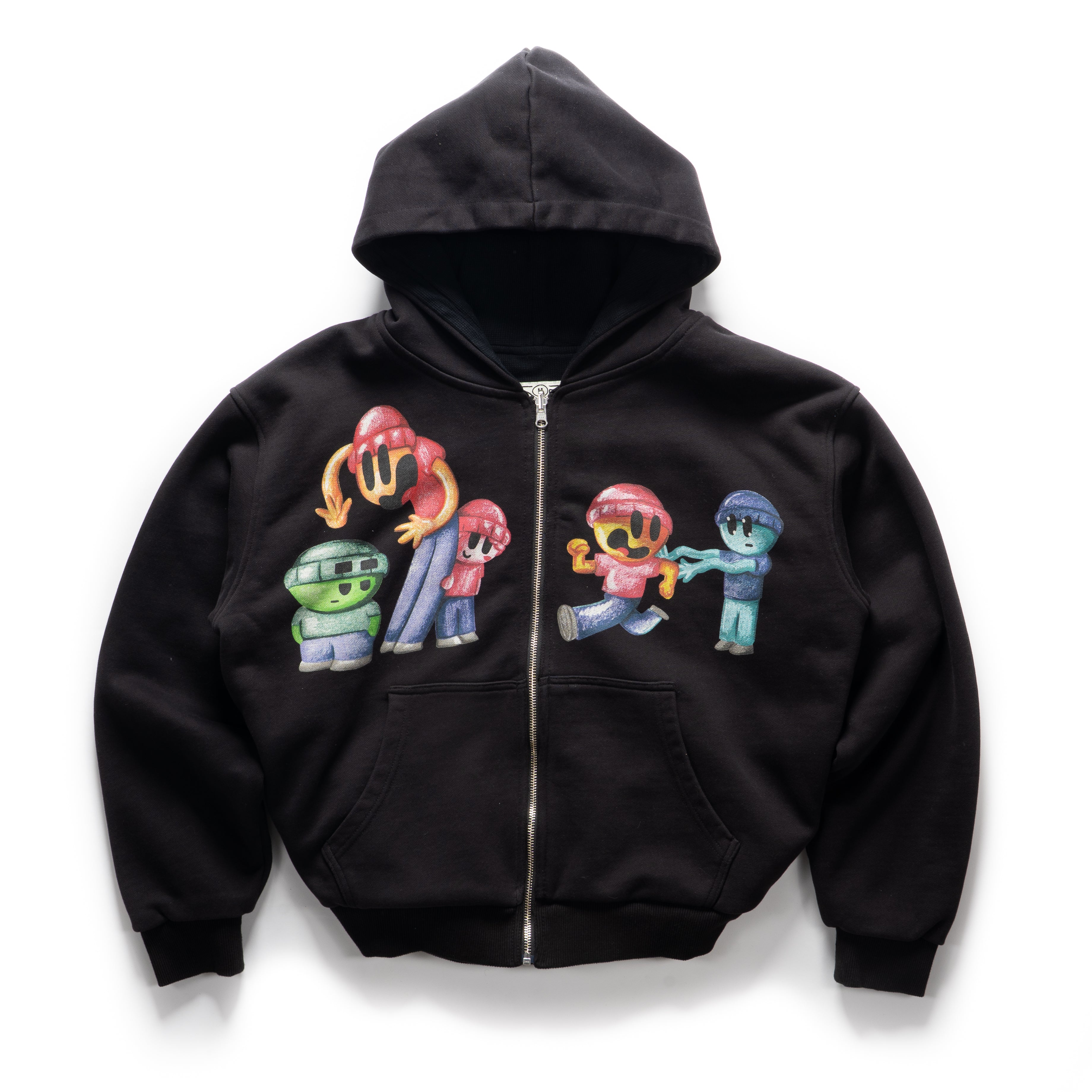 Black Reversible Thermal Zip