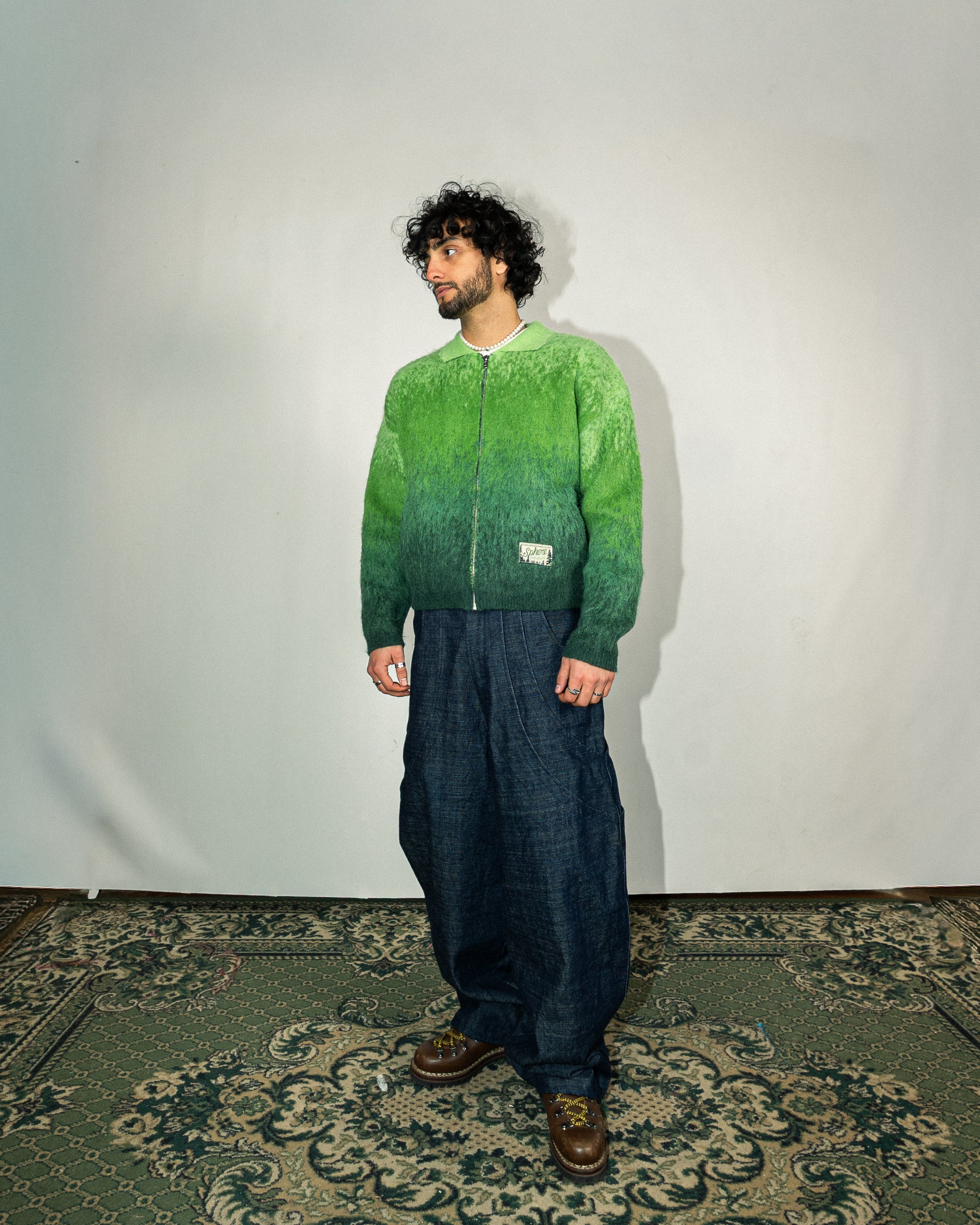 Raspberry Mohair Work Jacket