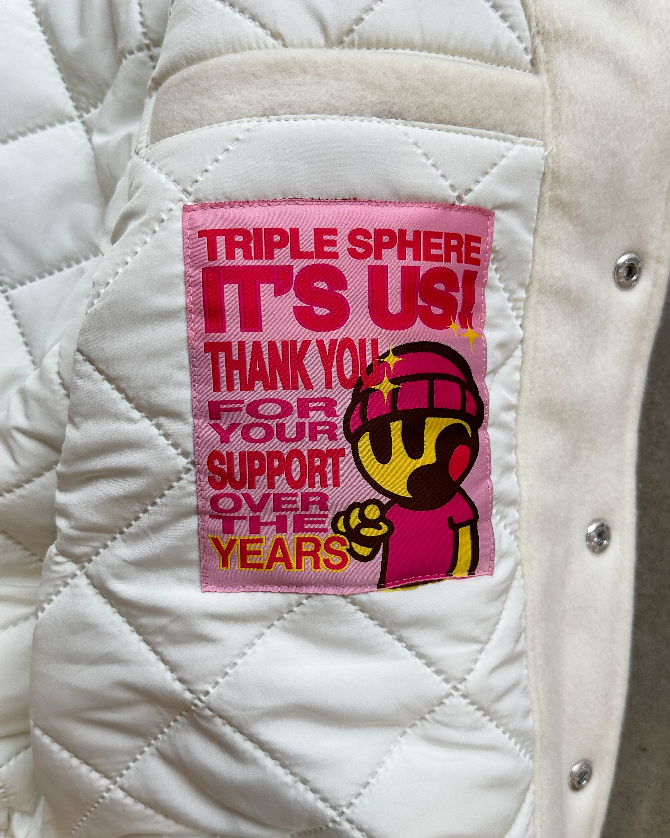 Pink Leather Varsity Jacket