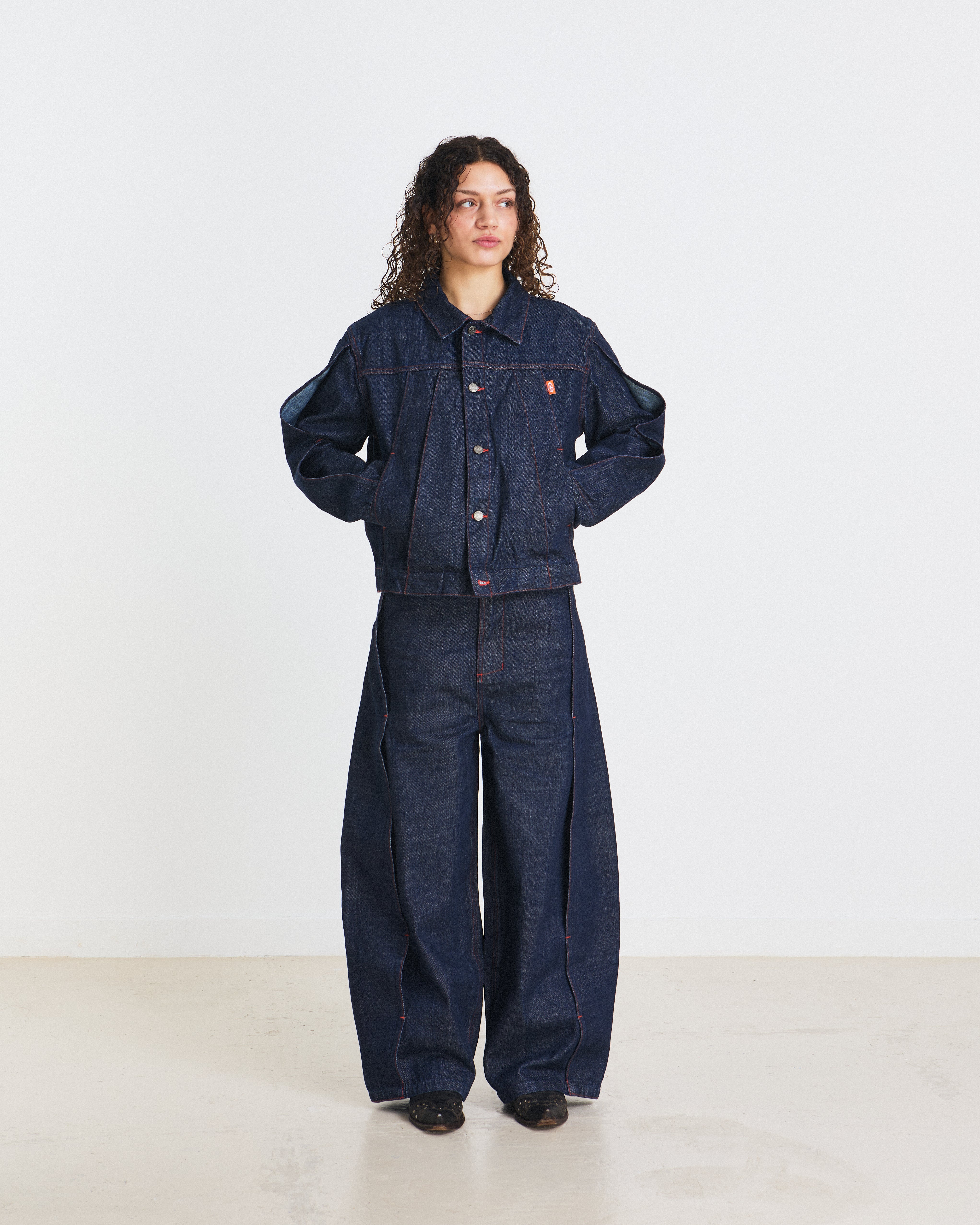 FOLDED DENIM PANT