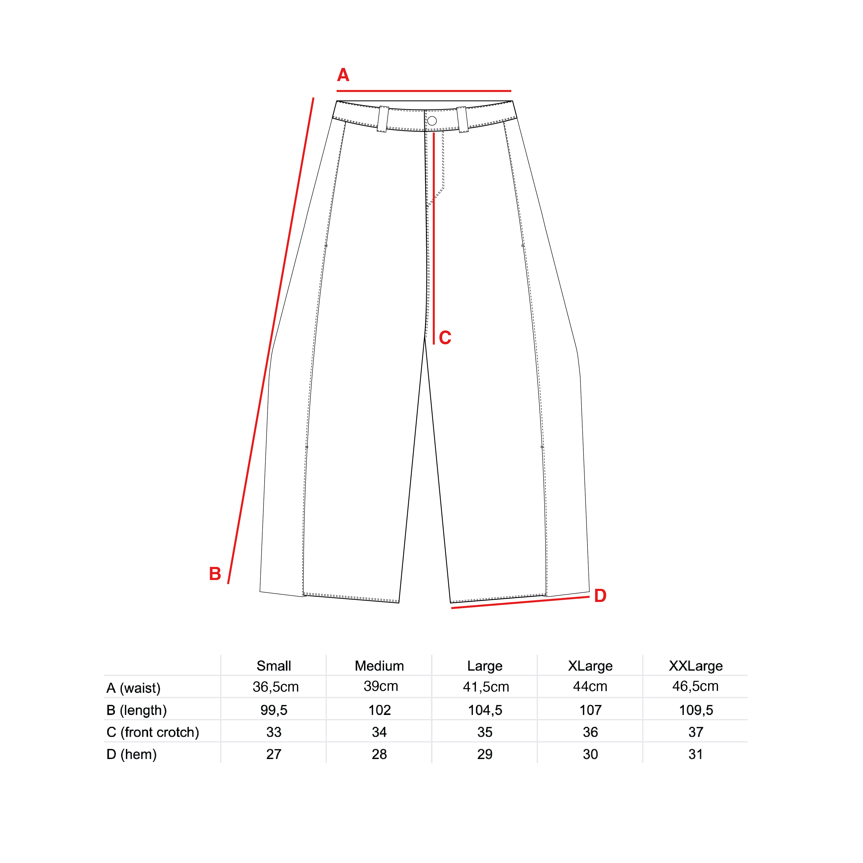 FOLDED DENIM PANT