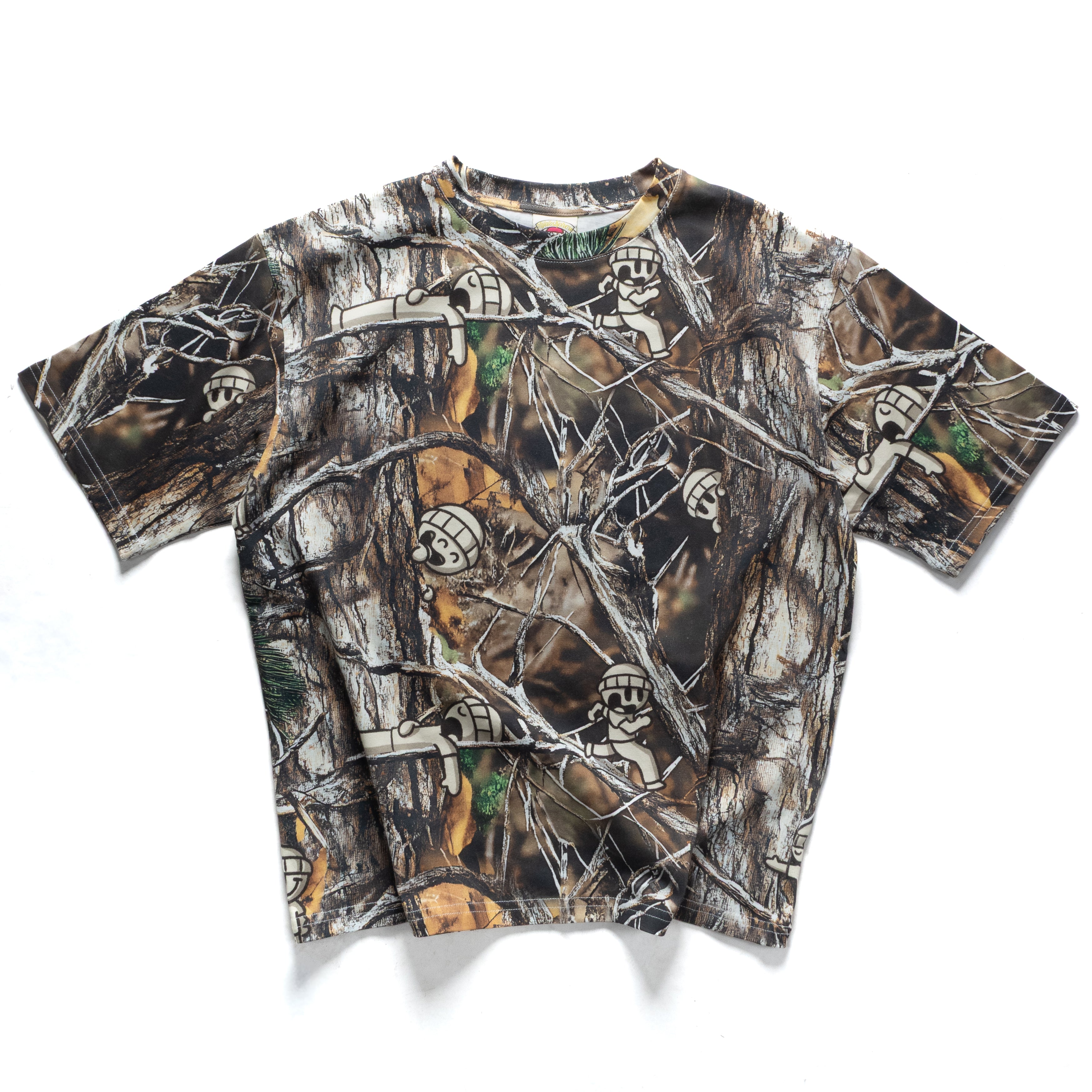 T-shirt camo Triple Sphere Supraw - Imprimé all-over Forest Camo avec logo triple sphère - 100% coton streetwear
