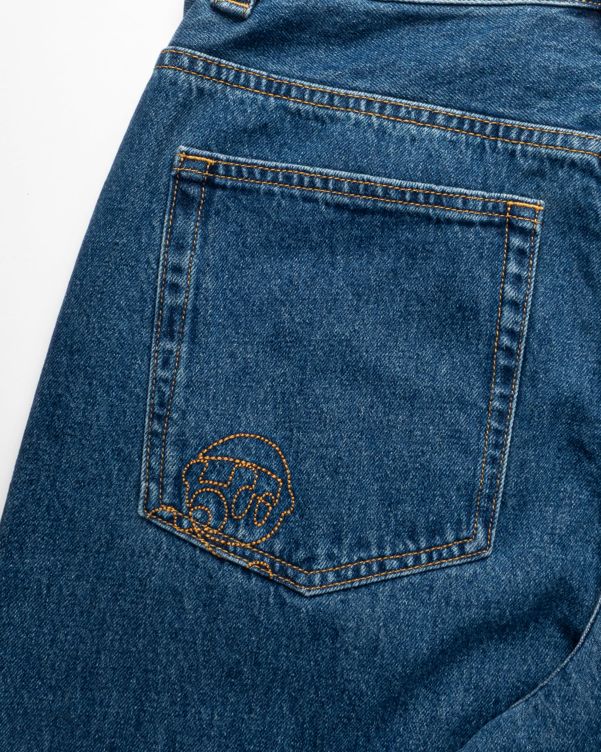 Blue Washed Denim Pant