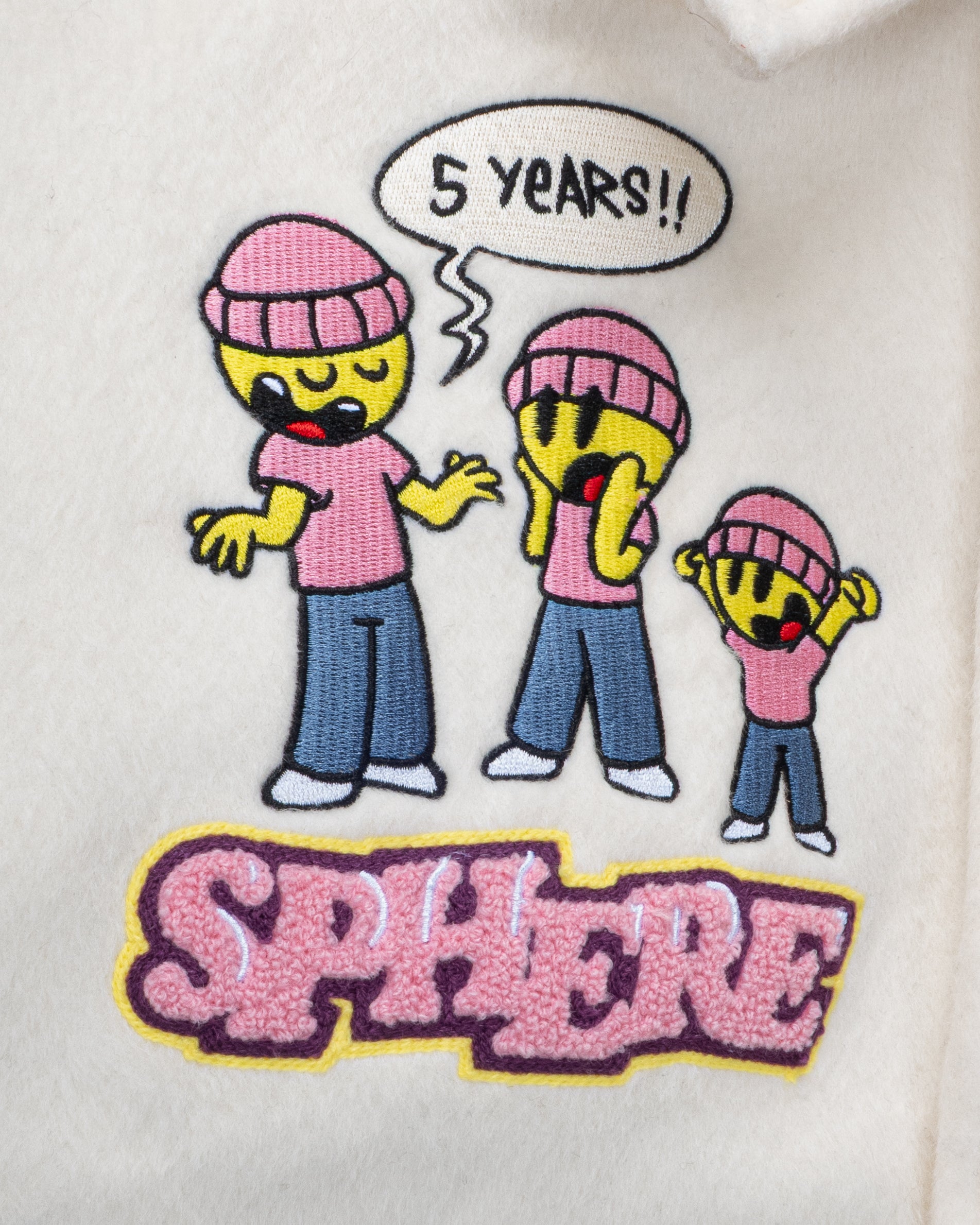 Pink Leather Varsity Jacket