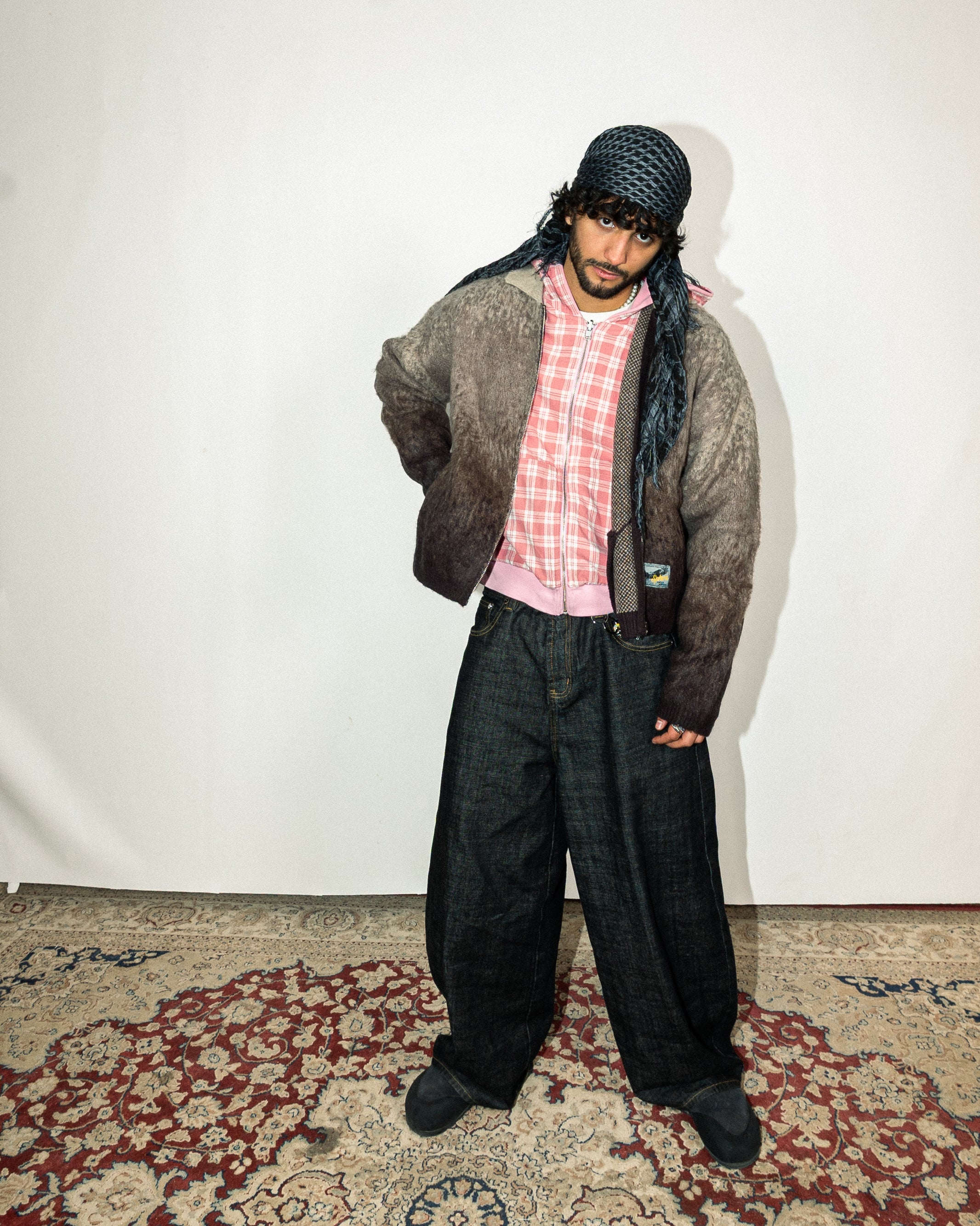 Raspberry Mohair Work Jacket