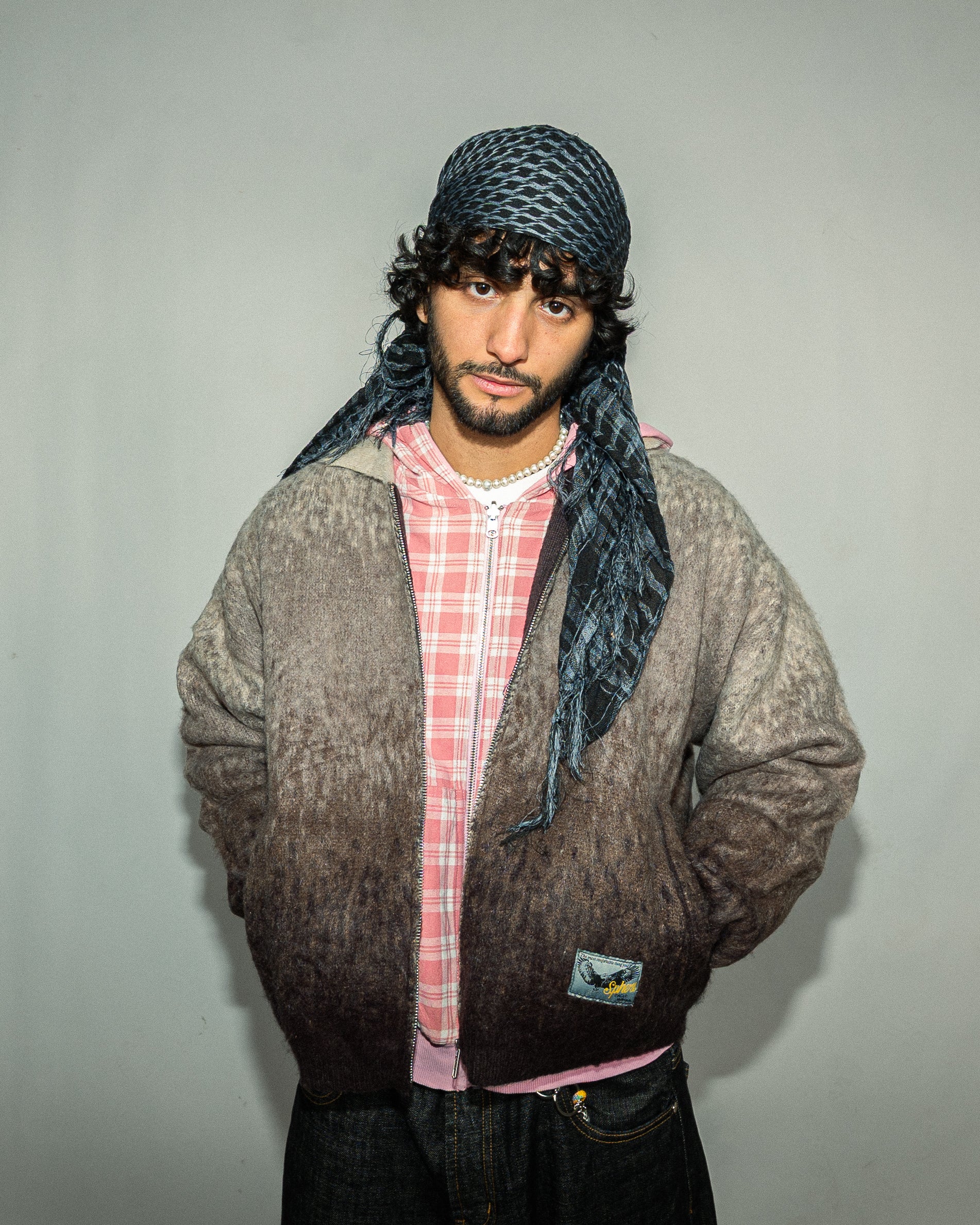 Raspberry Mohair Work Jacket