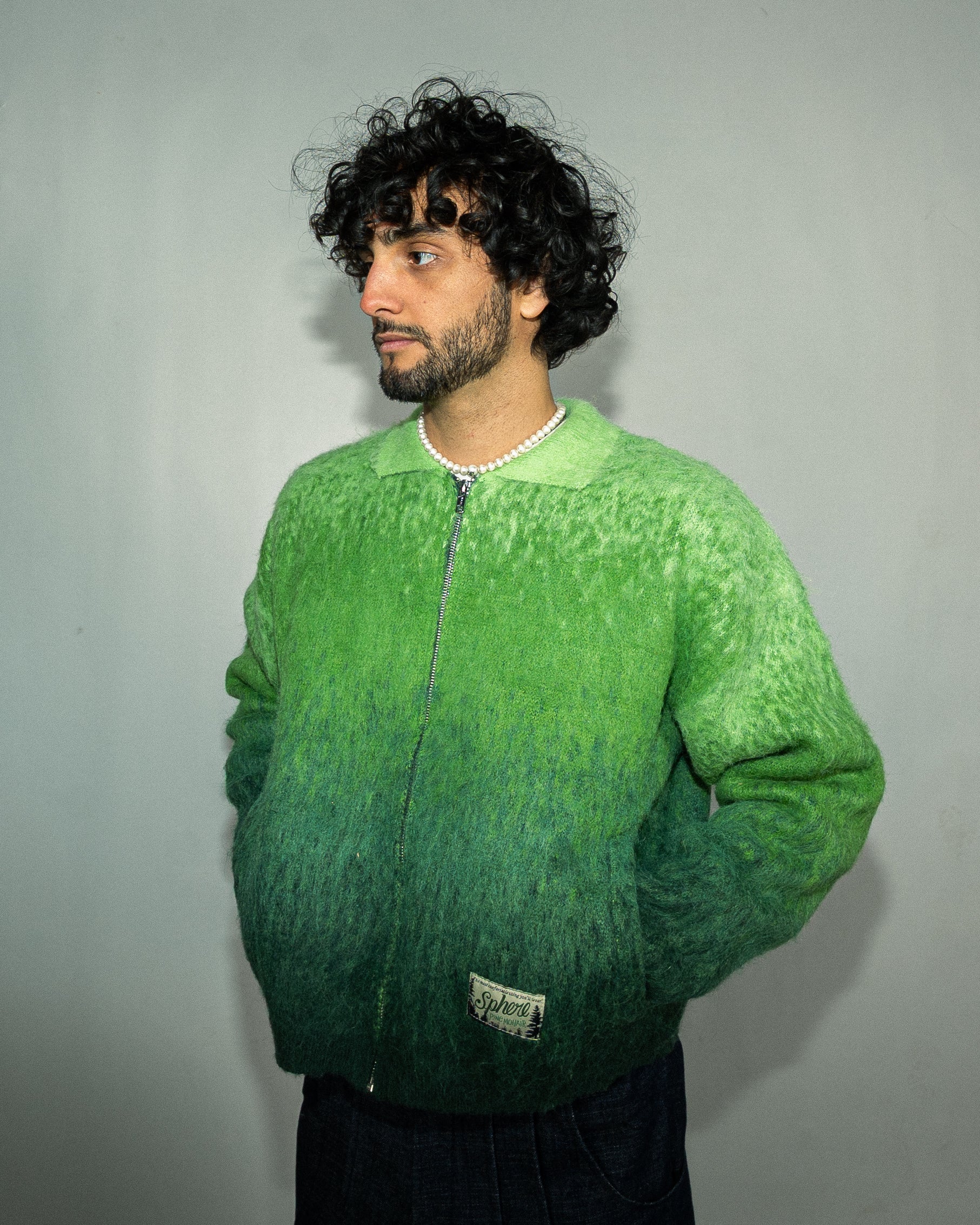 Raspberry Mohair Work Jacket