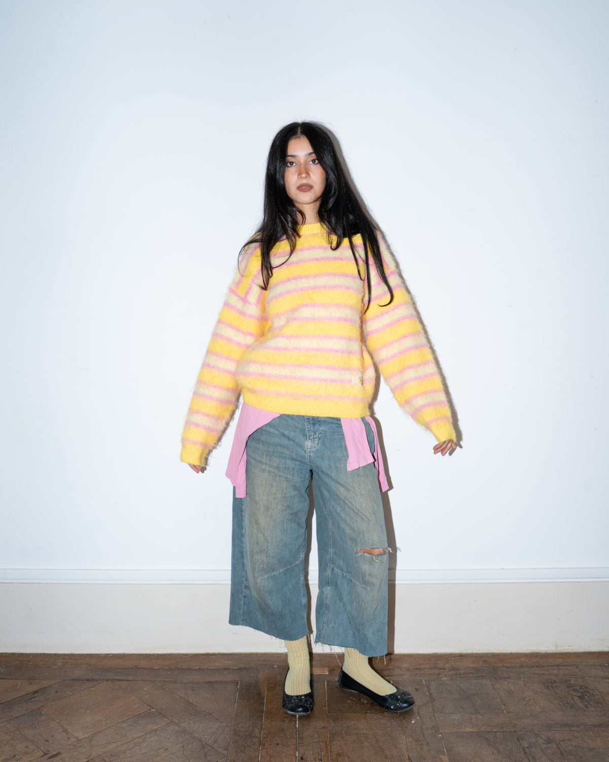 Citrus Fruit Mohair Sweater