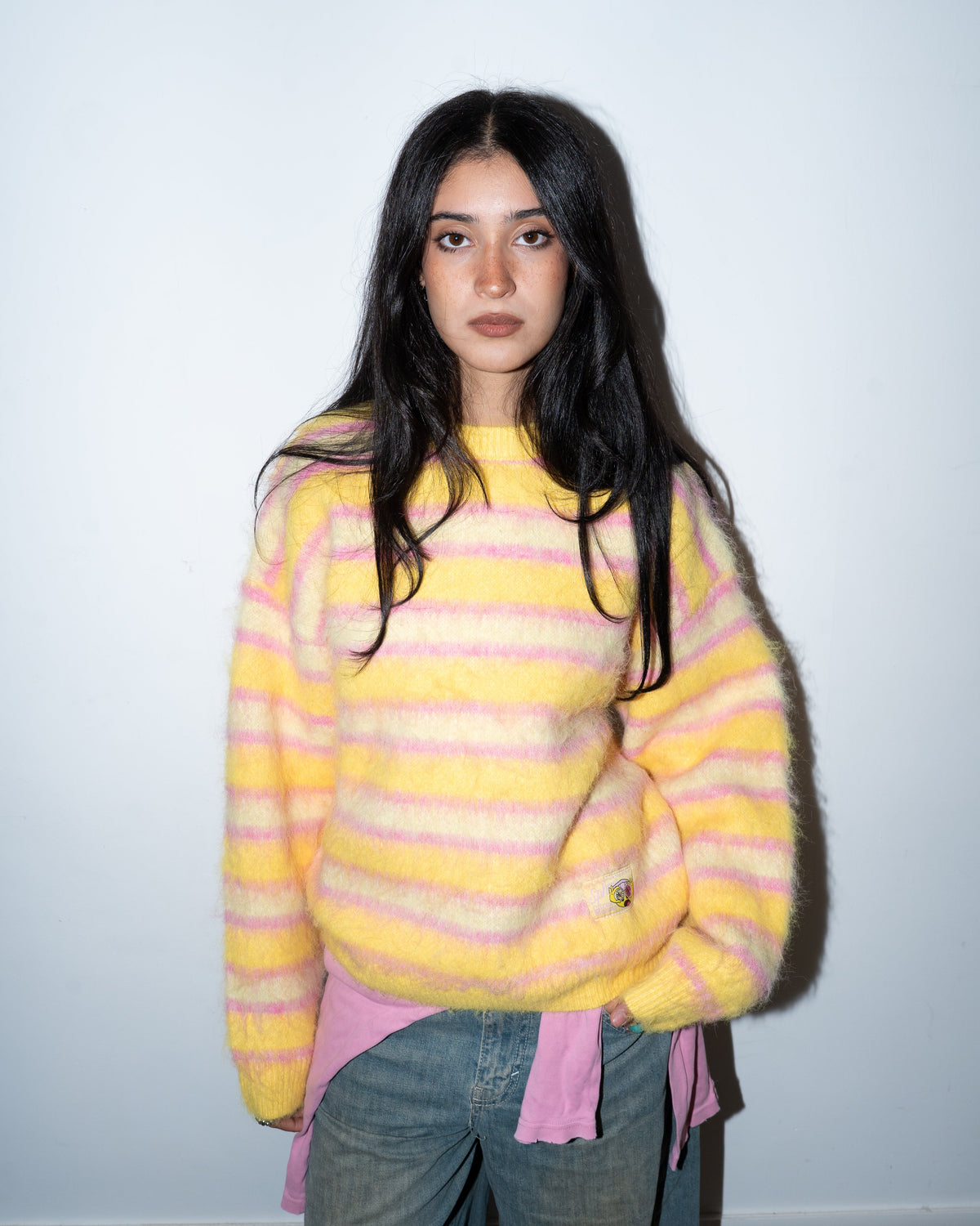 Citrus Fruit Mohair Sweater