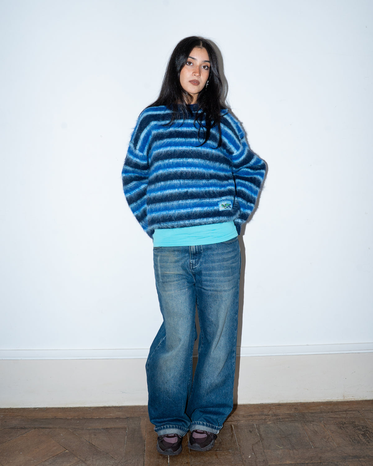 Blueberry Fruit Mohair Sweater
