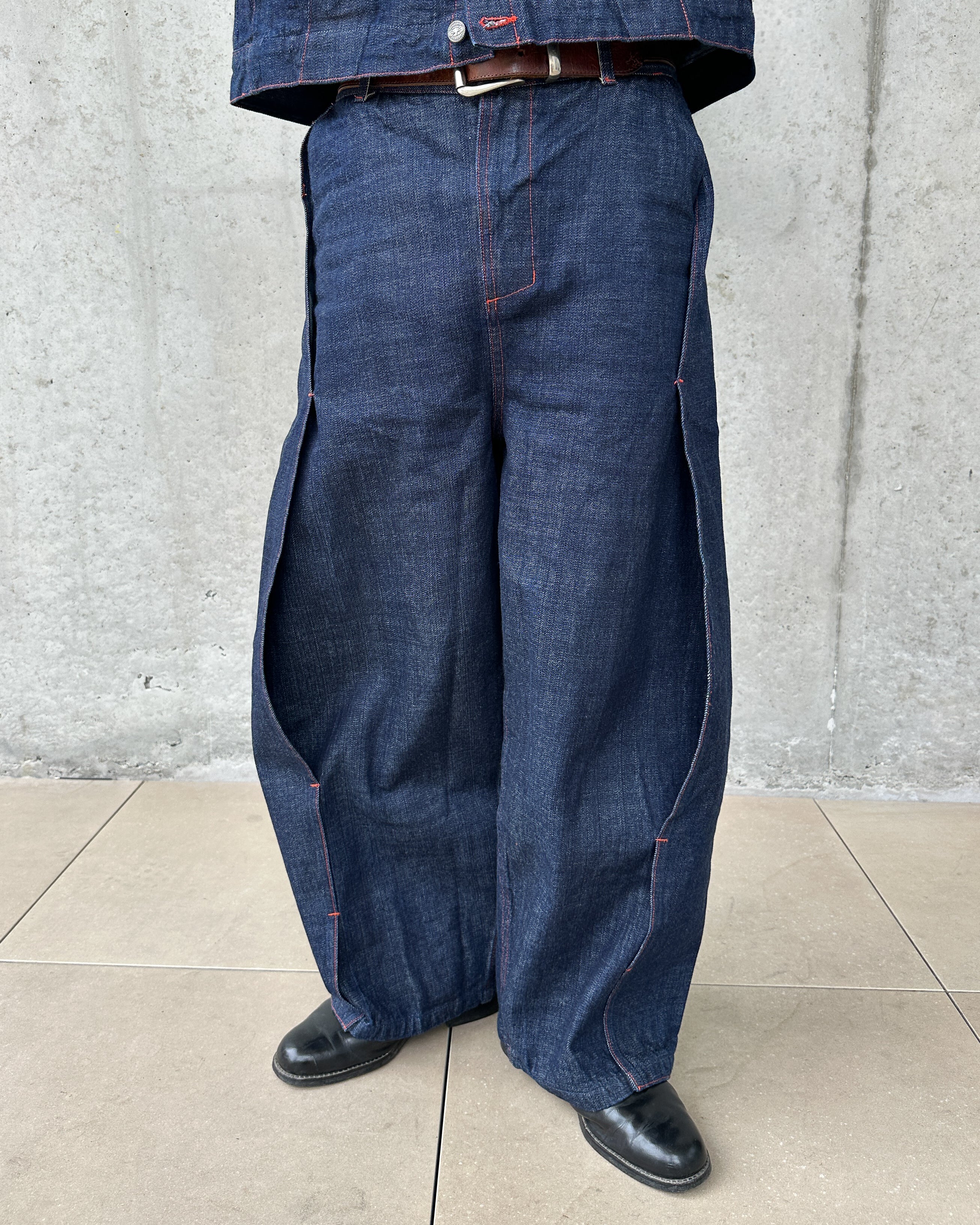 FOLDED DENIM PANT
