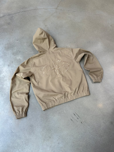 Ornamentation Hooded Jacket