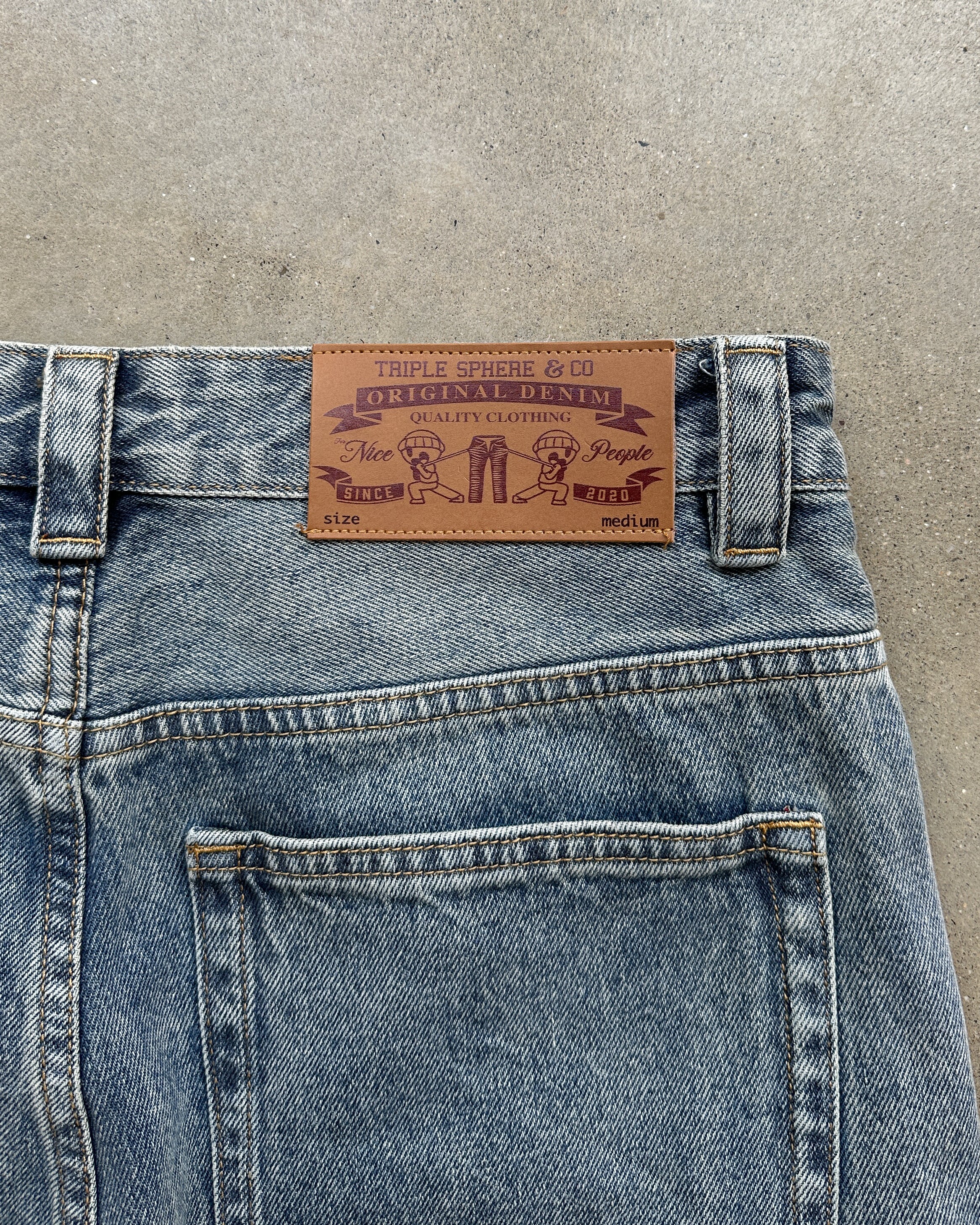 Light Blue Washed Denim Pant (PRÉCOMMANDES)