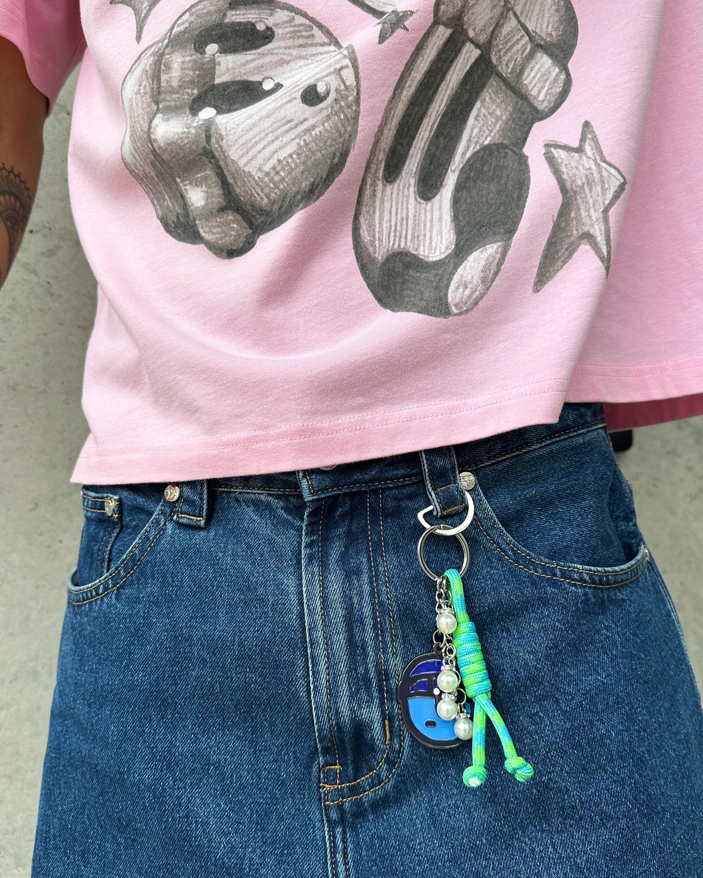 Blue Washed Denim Pant