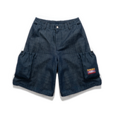 3D Pocket Denim Short