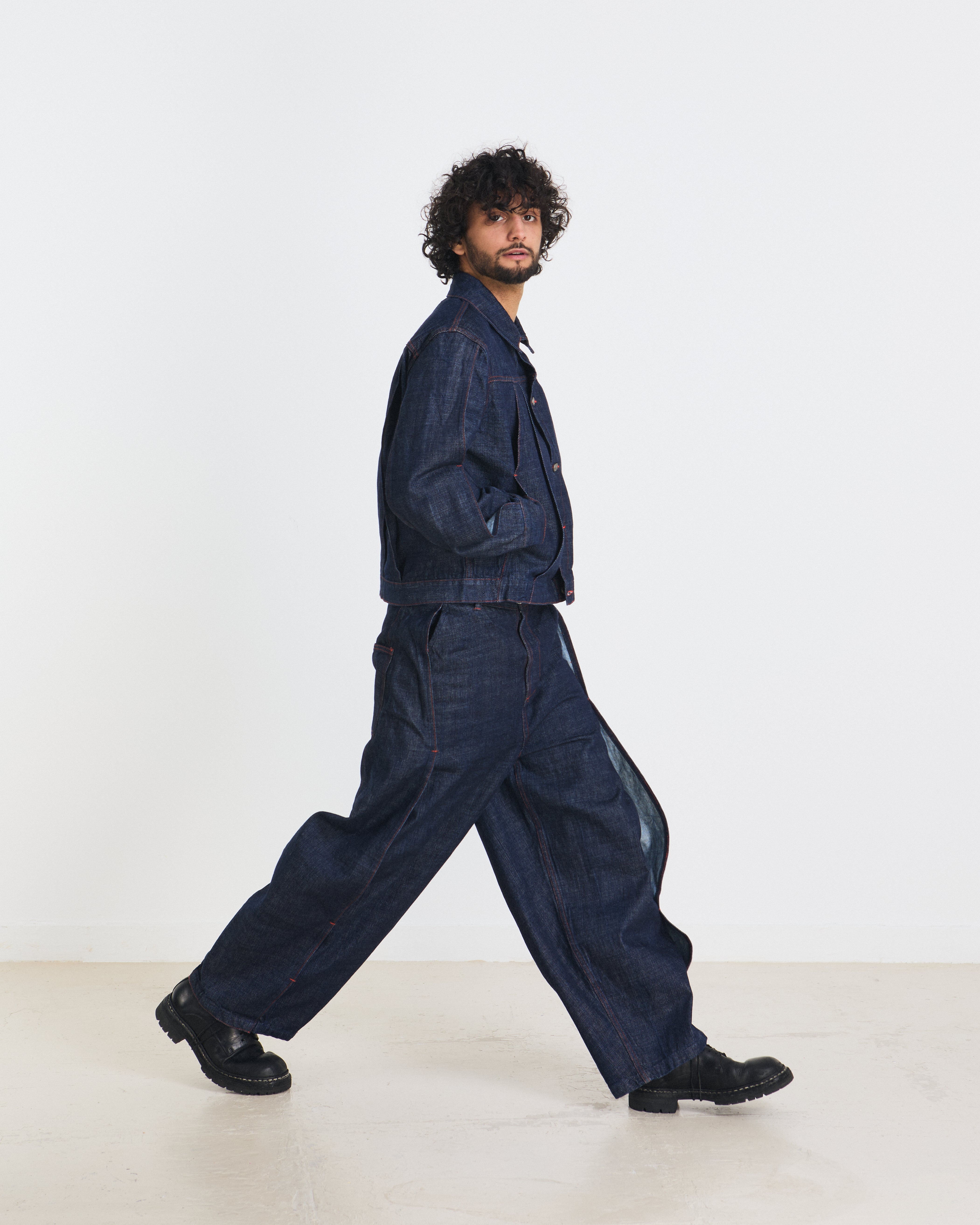 FOLDED DENIM PANT