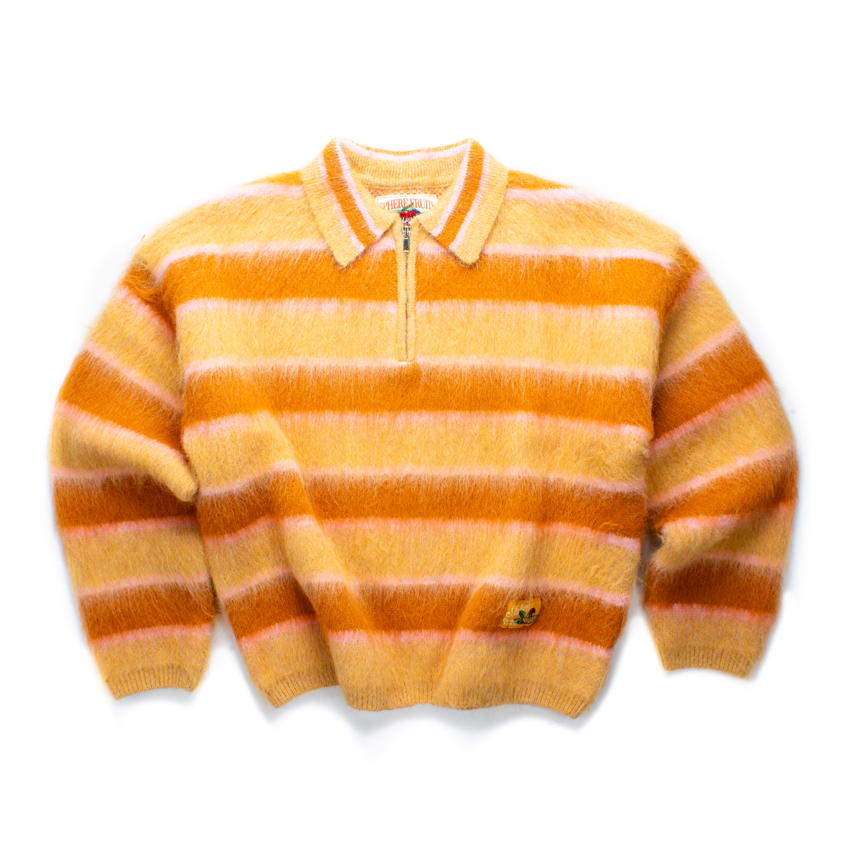 Orange Fruit Mohair Polo